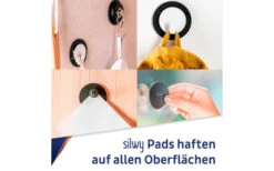 Silwy® Magnet-Pads 5 Cm 4er Set Blau -Fiammathle Geschaft 297963 2516972
