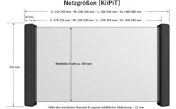 KiiPiT Stauraumnetz Inkl. Montageset S 170 - 210 Mm -Fiammathle Geschaft 347759 2412505