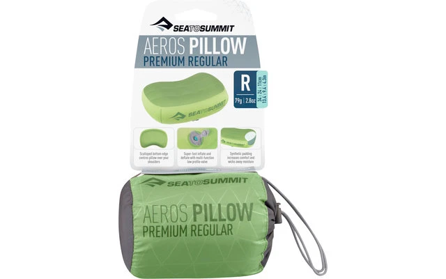 Sea To Summit Aeros Premium Pillow Reisekissen Regular, Magenta 34x24x11cm 3 Sea To Summit Aeros Premium Pillow Reisekissen Regular, Magenta 34x24x11cm