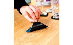 Silwy® Metall Nano Gel Untersetzer Eckig 8,3 X 8,3 Cm Blau -Fiammathle Geschaft 435531 3104271