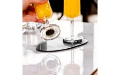 Silwy® Metall Nano Gel Platzset Leder-Look 20 Cm Schwarz -Fiammathle Geschaft 435600 3104145 1