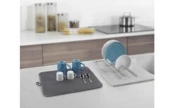 Metaltex Dry-Tex 2-in-1 Abtropfgestell Mit Microfasermatte Silber -Fiammathle Geschaft 497516 3367496