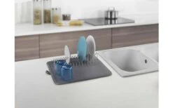 Metaltex Dry-Tex 2-in-1 Abtropfgestell Mit Microfasermatte Silber -Fiammathle Geschaft 497558 3367502