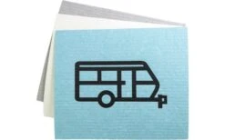 Pufz Schwedisches Geschirrtuch Wohnwagen Retro Grau -Fiammathle Geschaft 553297 3623176 4