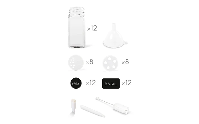 Metaltex Shake-It Gewürzstreuer Set 12 Gläser 5 Metaltex Shake-It Gewürzstreuer Set 12 Gläser – Bild 3