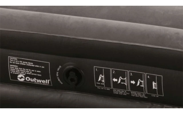 Outwell Excellet Luftmatratze Single 200 X 80 Cm Schwarz/grau 7 Outwell Excellet Luftmatratze Single 200 X 80 Cm Schwarz/grau – Bild 5