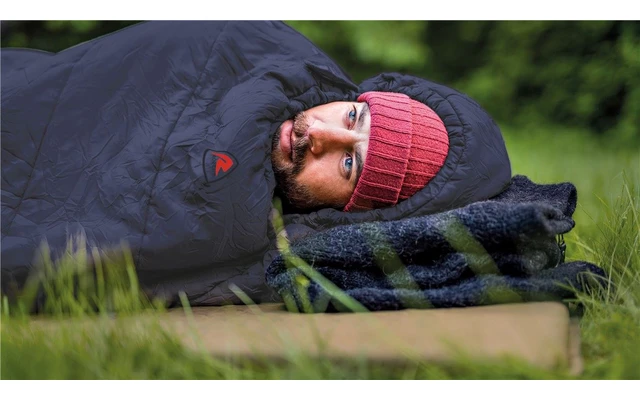 Robens Moraine 2 Mumienschlafsack Dunkelblau Reißverschluss Links 4 Robens Moraine 2 Mumienschlafsack Dunkelblau Reißverschluss Links – Bild 2